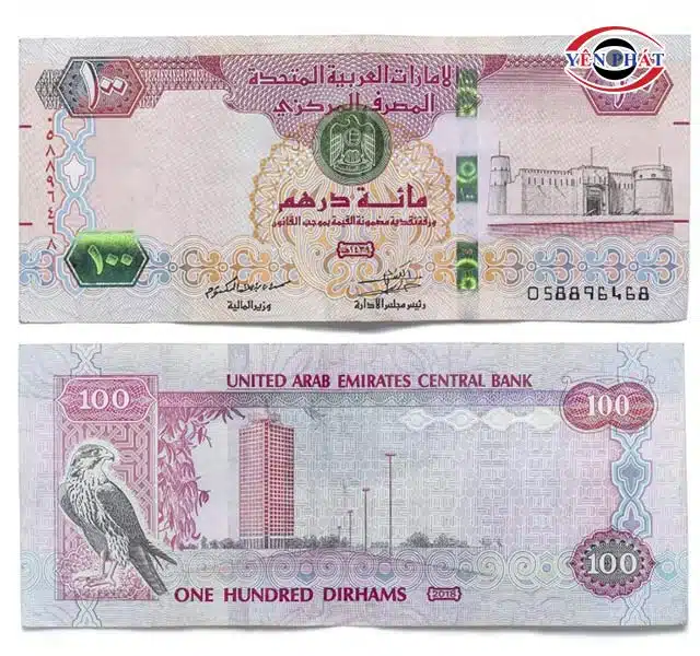 Tờ mệnh giá 100 Dirham