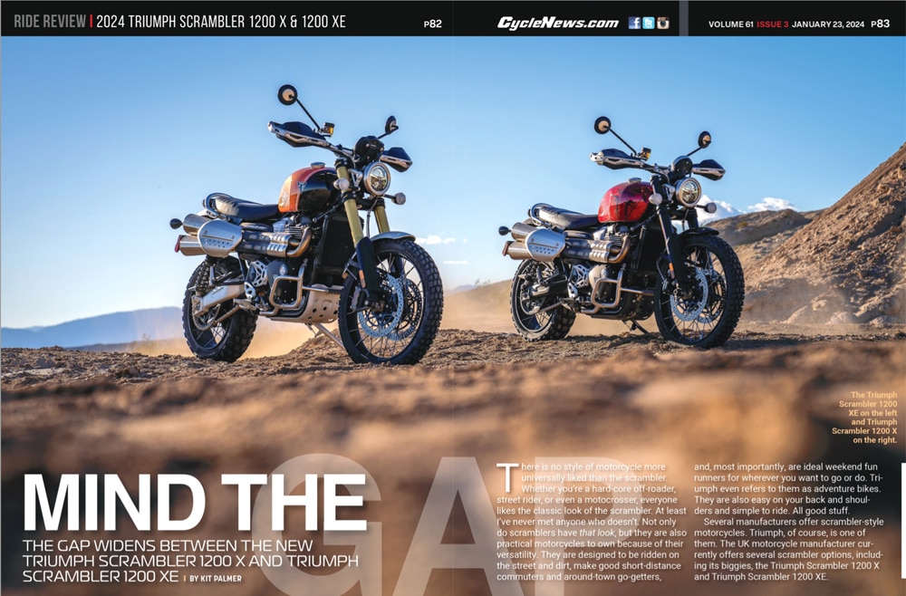 cycle-news-magazine-review-2024-triumph-scrambler-1200-x-1200-xe Cycle News Magazine Review 2024 Triumph Scrambler 1200 X & 1200 XE