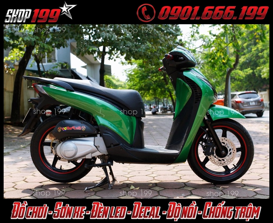 hinh-anh-dan-keo-xe-doi-mau-sh-gia-re-tai-hcm-2012-3 Hình ảnh Honda Sh màu xanh lá hợp phong thủy với người mệnh Hỏa