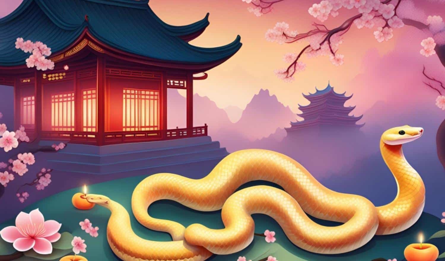 hinh-con-ran Rắn vàng ngày tết