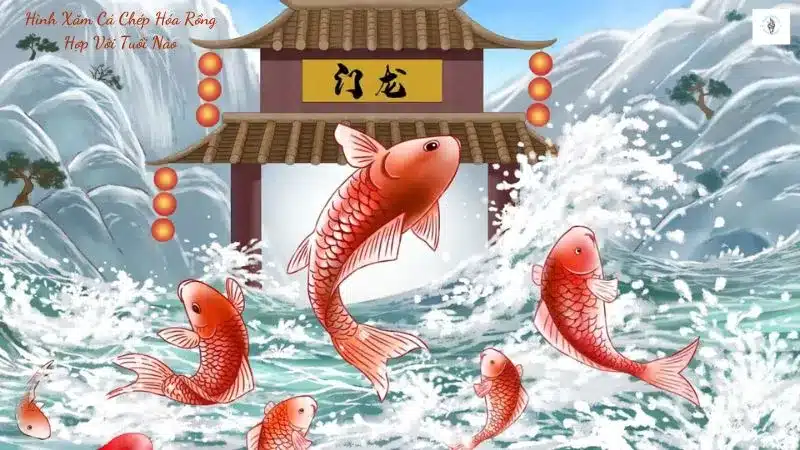 hinh-xam-ca-chep-hoa-rong hình xăm cá chép hóa rồng hợp với tuổi nào
