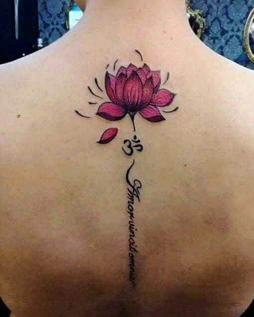 hinh-xam-lung-hoa-sen-cho-nu hình xăm lưng hình cô gái