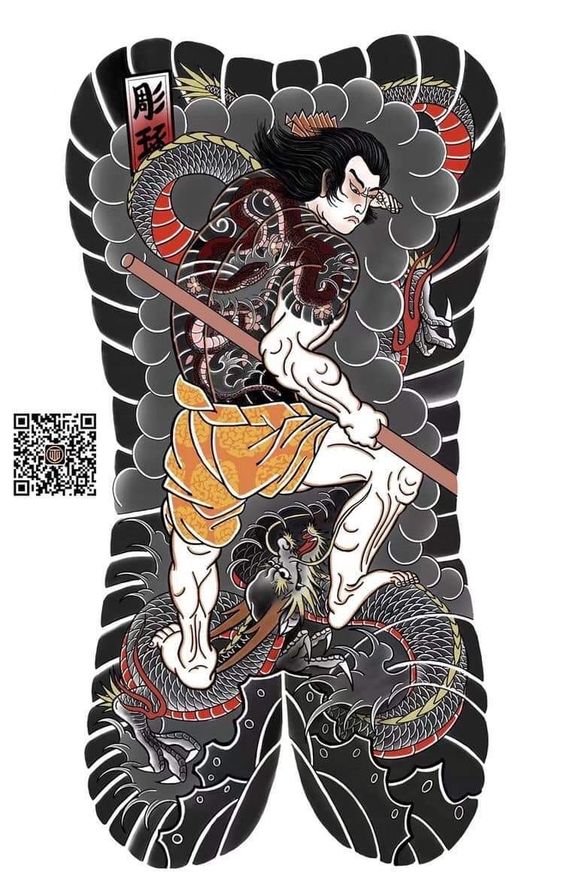 hinh-xam-nhat-co-kin-lung-4 hình xăm full lưng samurai