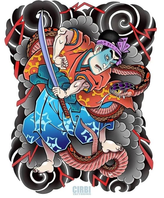 hinh-xam-nhat-co-kin-lung-5 hình xăm nhật cổ full lưng