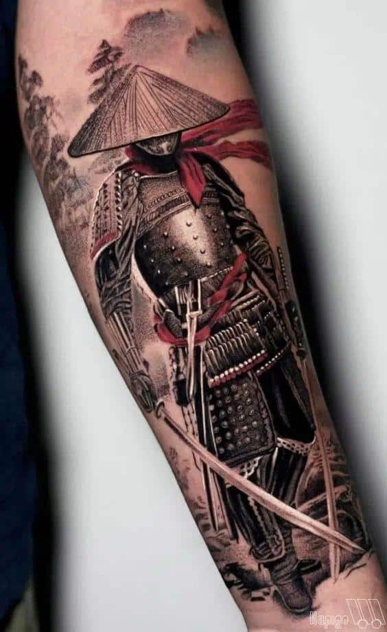 hinh-xam-samurai-nhat-co-full-tay-dep Hình xăm samurai nhật cổ có màu