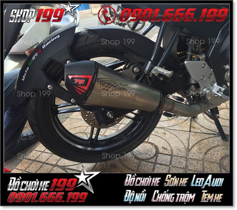 image-do-po-r9-xe-fz150i-cuc-dep-gia-re-o-hcm-0000 Hình ảnh độ pô R9 Assen cho xe FZ150i: xe FZ độ pô R9 cực đẹp mắt giá rẻ ở HCM