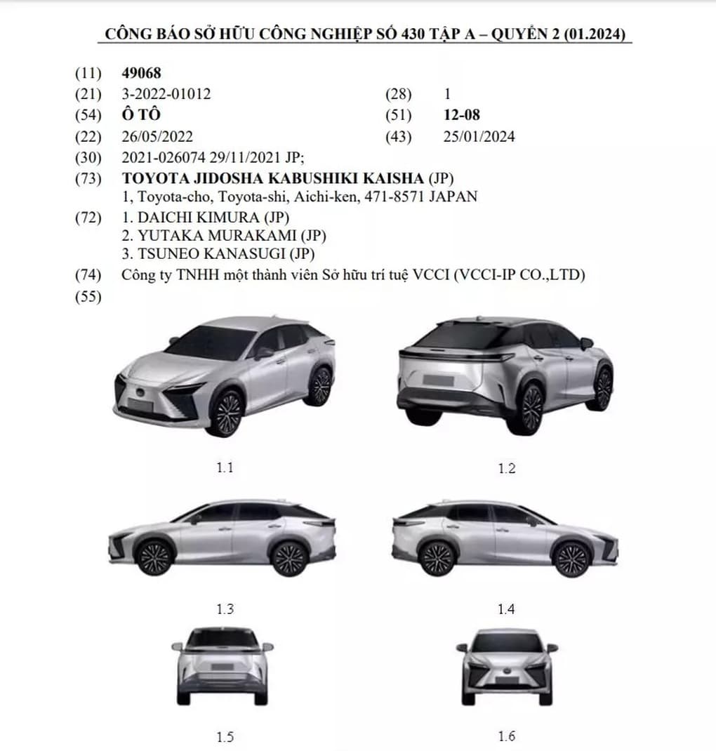 lexus-rz-dang-ky-bao-ho-kieu-dang-tai-viet-nam-anh1-1706692313897 Lexus sắp bán ô tô điện tại Việt Nam? - 2