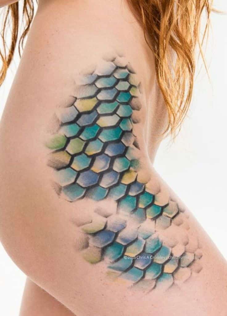 mau-tattoo-vay-rong-tren-bap-dui mẫu tattoo vảy rồng trên bắp đùi
