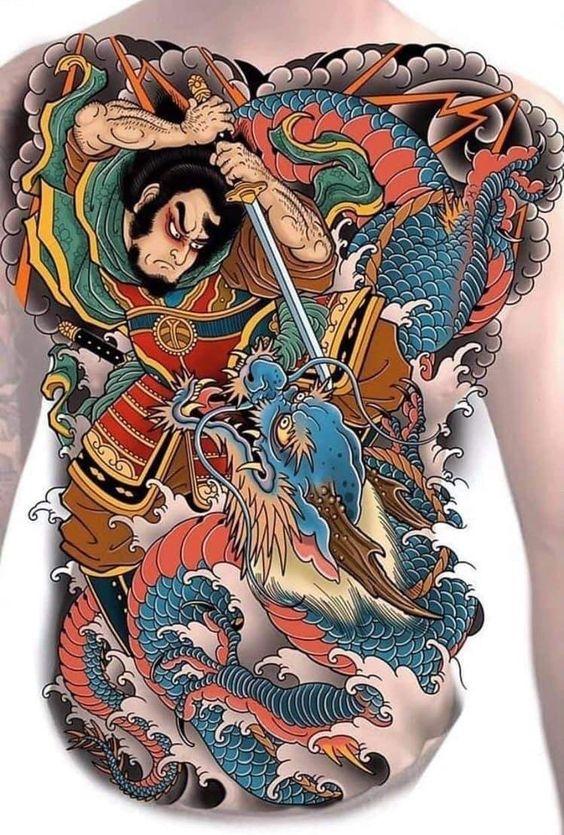samurai-nhat-co-1 Hình xăm rồng ơ cánh tay trong bộ sưu tập hình xăm nhật cổ