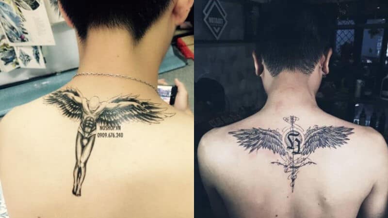 tatto19 Hình xăm mini nam chất chơi ở vị trí ngực