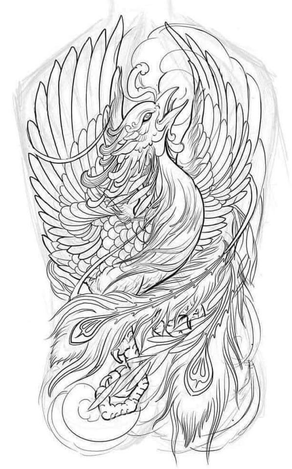 tattoo-designs-hinh-xam-phuong-hoang-den-trang-10-1 Hình xăm Phượng Hoàng Màu Đen Trắng Cực Chất