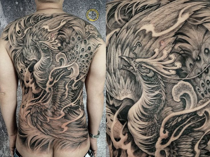 tattoo-designs-hinh-xam-phuong-hoang-den-trang-16-1 Hình xăm Phượng Hoàng Màu Đen Trắng Ngầu