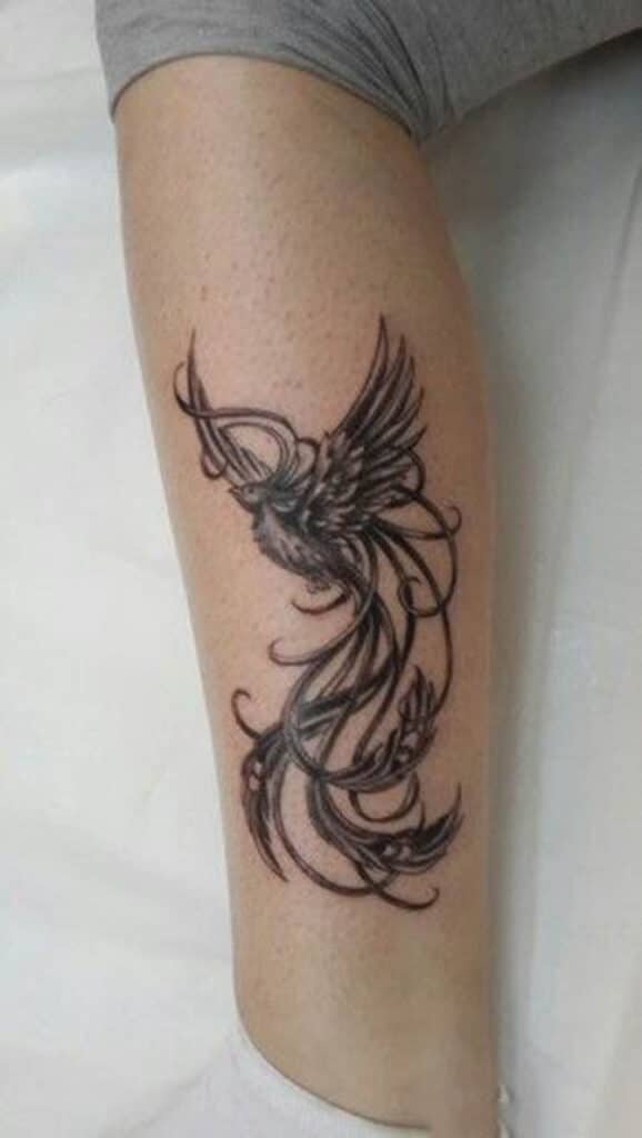 tattoo-designs-hinh-xam-phuong-hoang-den-trang-24-1 Mẫu hình xăm phượng hoàng trắng đen mini cuốn hút và ấn tượng