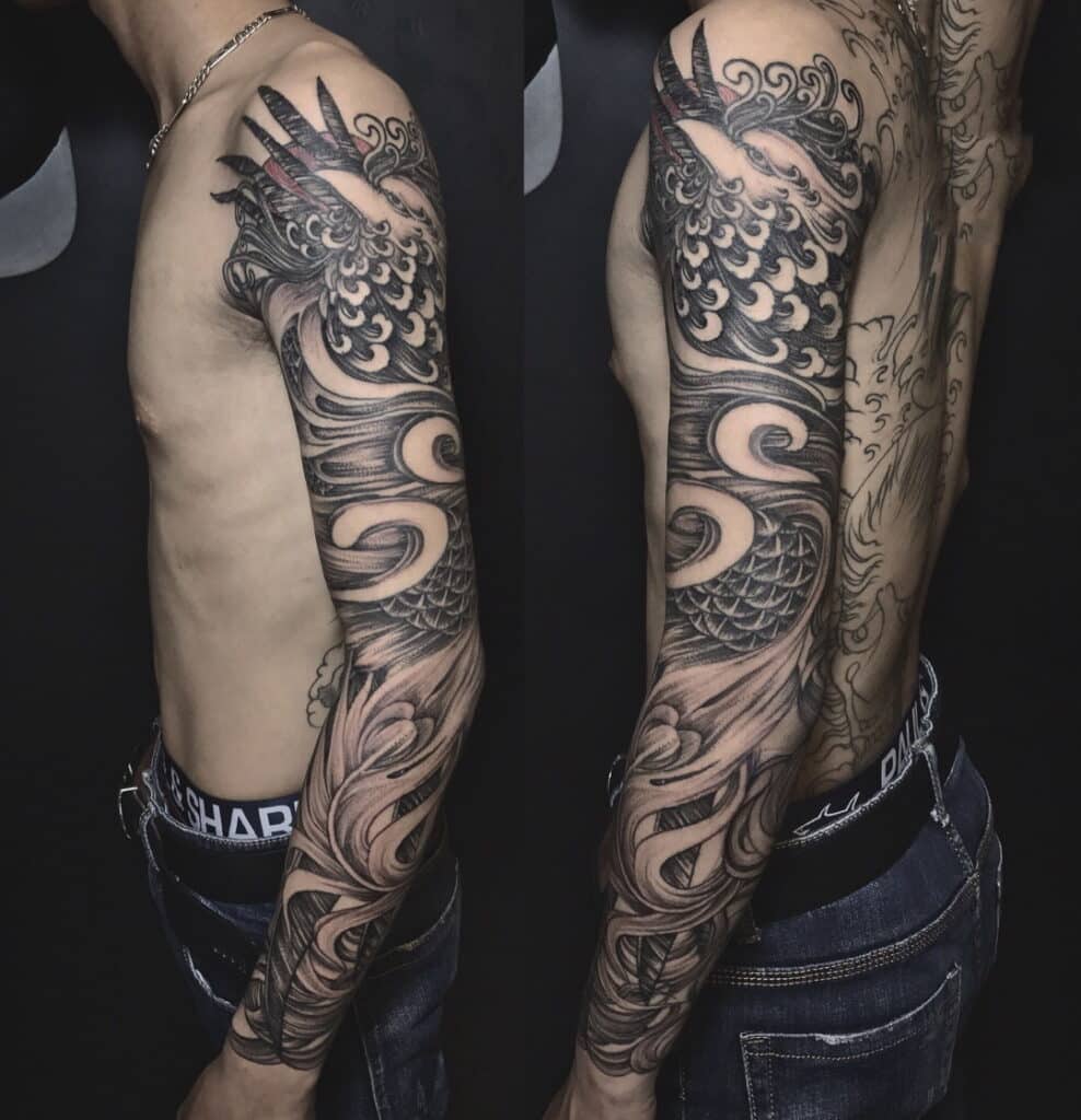 tattoo-designs-hinh-xam-phuong-hoang-den-trang-32-1 hình xăm phượng hoàng đen trắng đẹp nhất trong bài viết sau. Phượng hoàng hay còn được gọi là Phụng