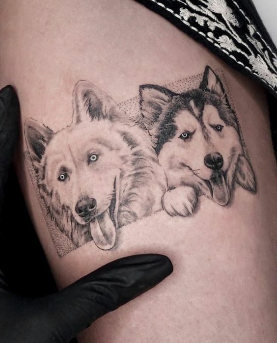 tattoo-tuoi-tuat-dang-yeu tattoo mini tuổi tuất đáng yêu