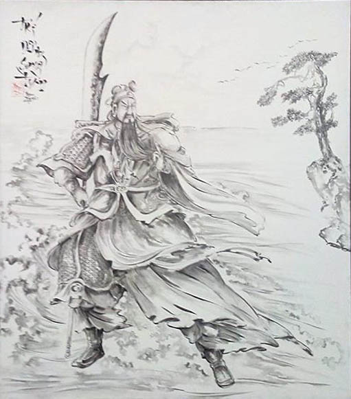 tranh-quan-cong-45 Dáng đứng lẫy lừng của Quan Vũ