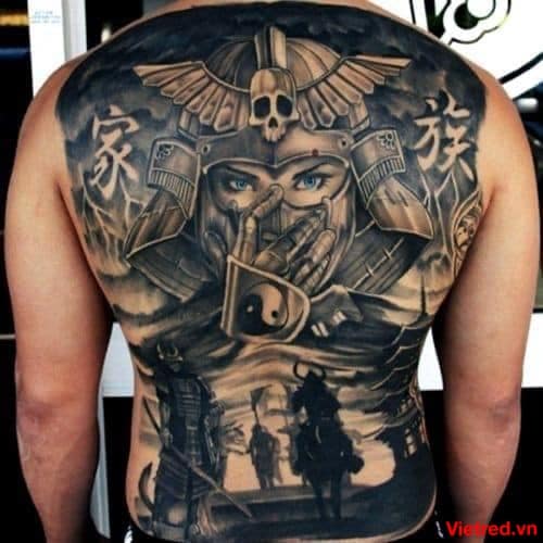 xam-hinh-samurai-dep-cho-nam-kin-lung Hình xăm Samurai chất