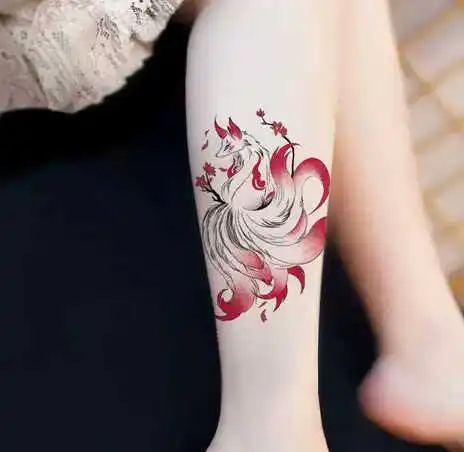 xam-ho-ly-1 Hình xăm Hồ Ly 9 đuôi cho nữ