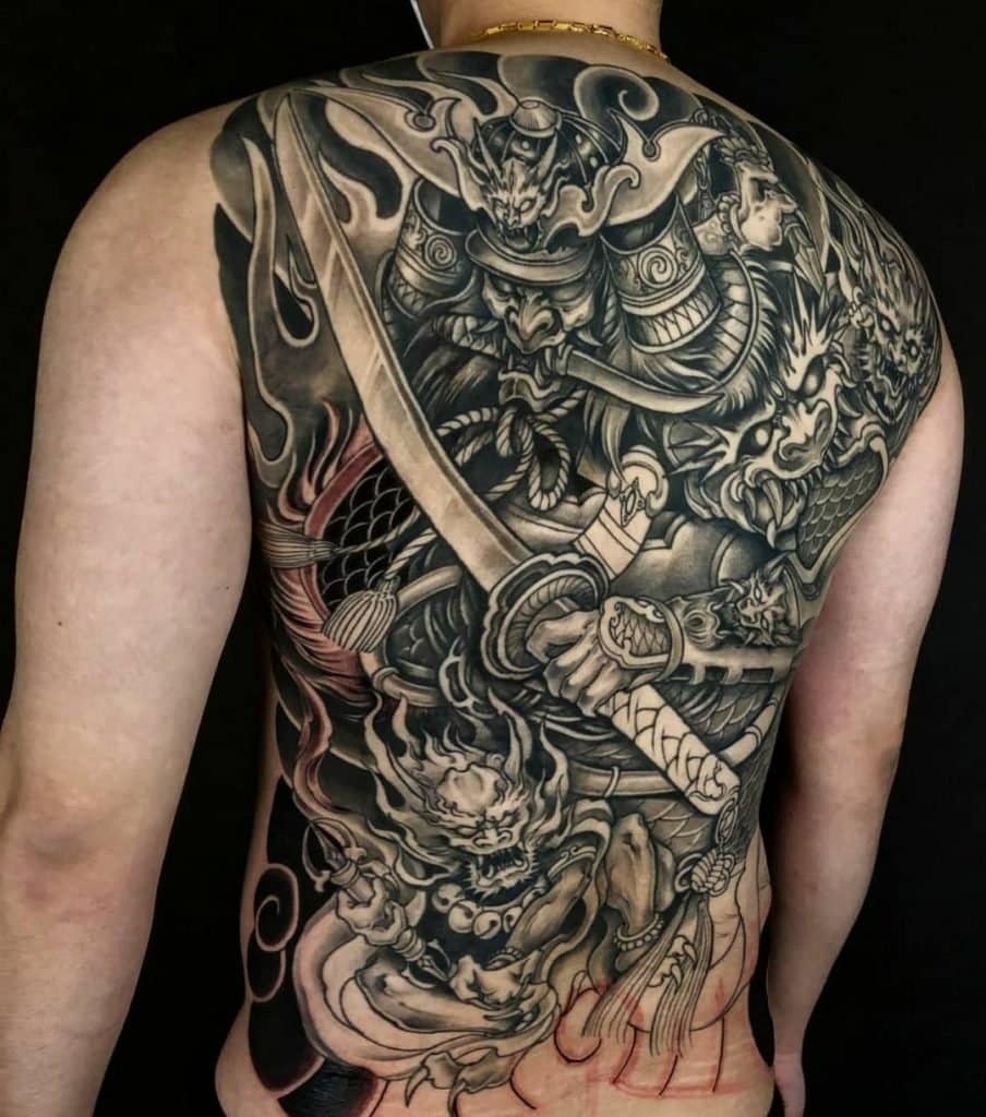 xam-samurai-hannya Hình xăm Samurai Hannya